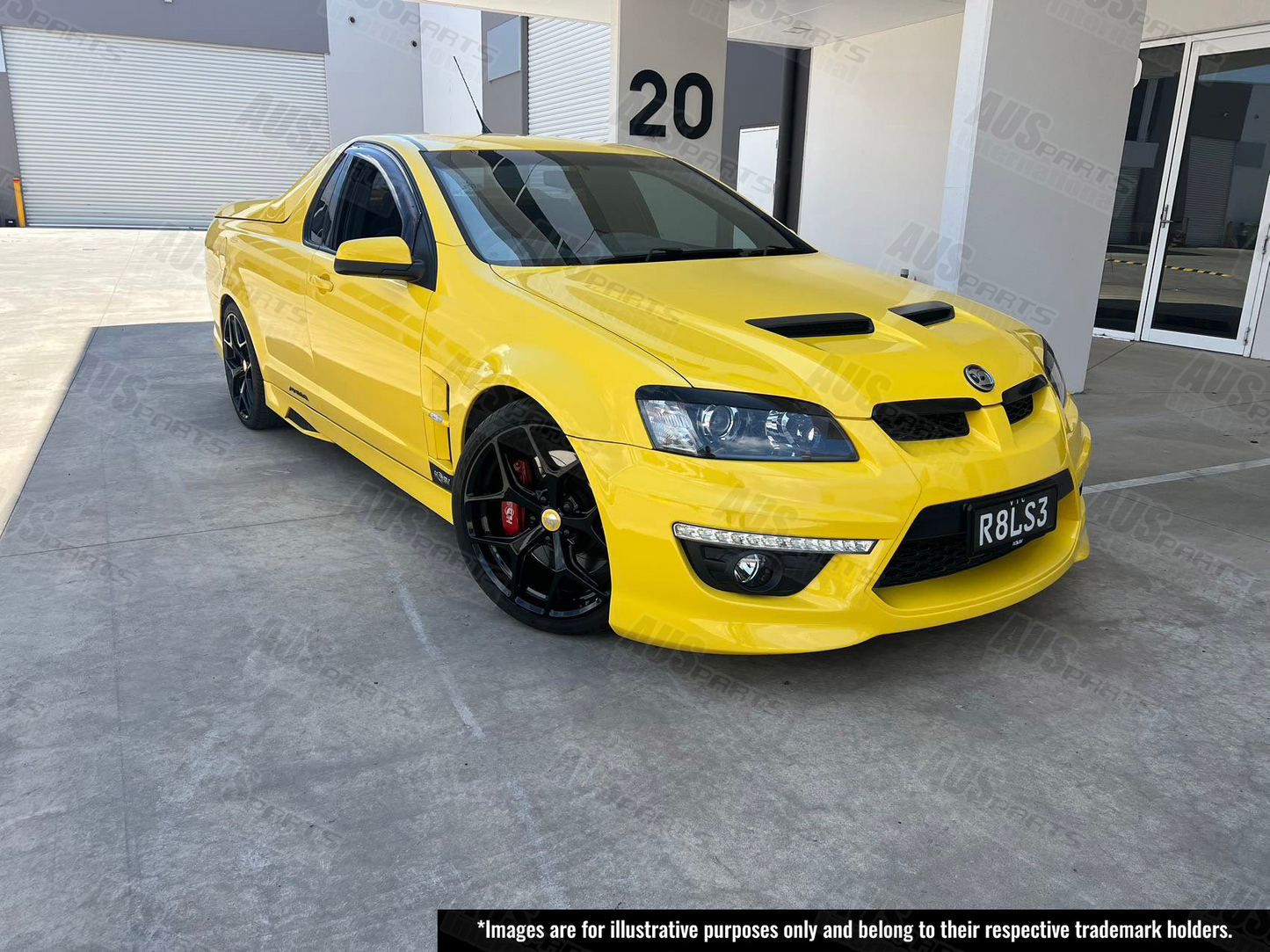 HSV GTSR Staggered 20" Wheel SET Gloss Black NEW