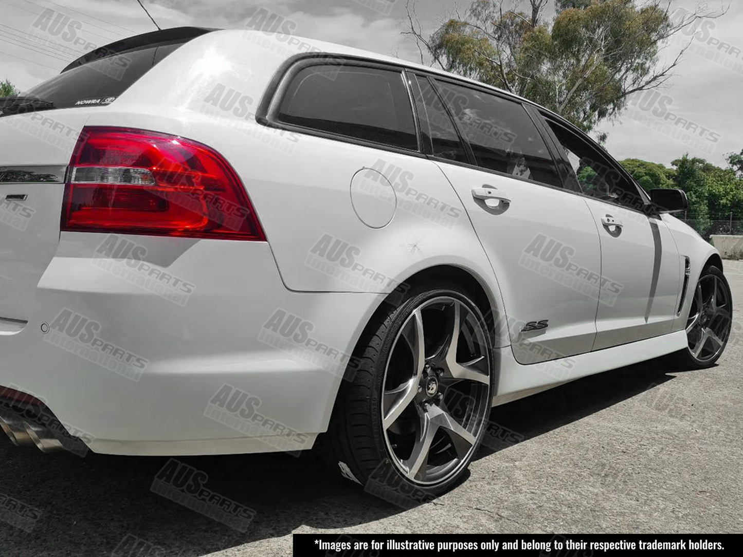 HSV R8 Staggered 20" Wheel SET Gunmetal Machined face NEW