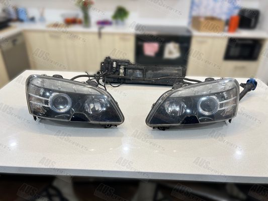 Holden WN Caprice Bi-Xenon Projector Headlights with washer tank USED