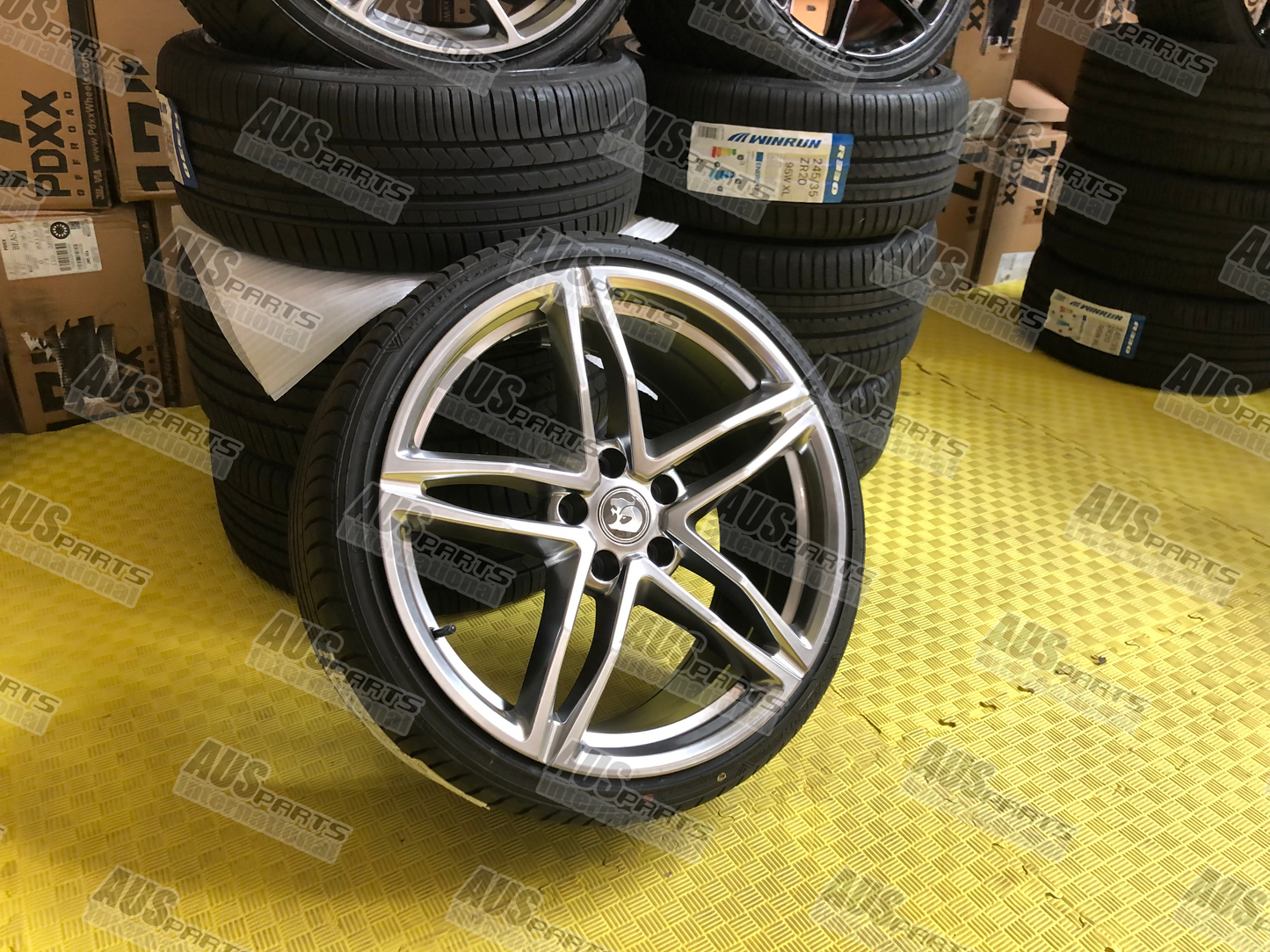 Rimfire 20" Staggered Wheel SET Shadow Chrome NEW