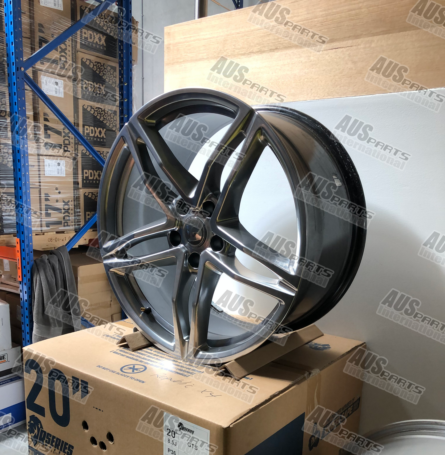 Rimfire 20" Staggered Wheel SET Shadow Chrome NEW