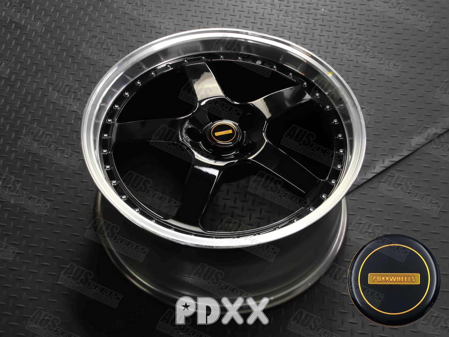 Simmons FR1 20" Staggered Wheel Set Gloss Black Machined lip NEW