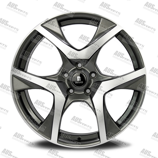 HSV R8 Staggered 20" Wheel SET Gunmetal Machined face NEW