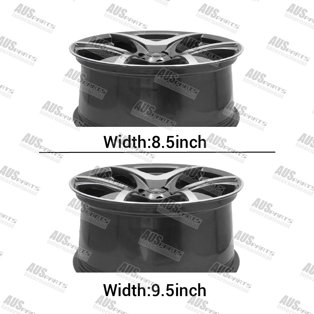 HSV R8 Staggered 20" Wheel SET Gunmetal Machined face NEW