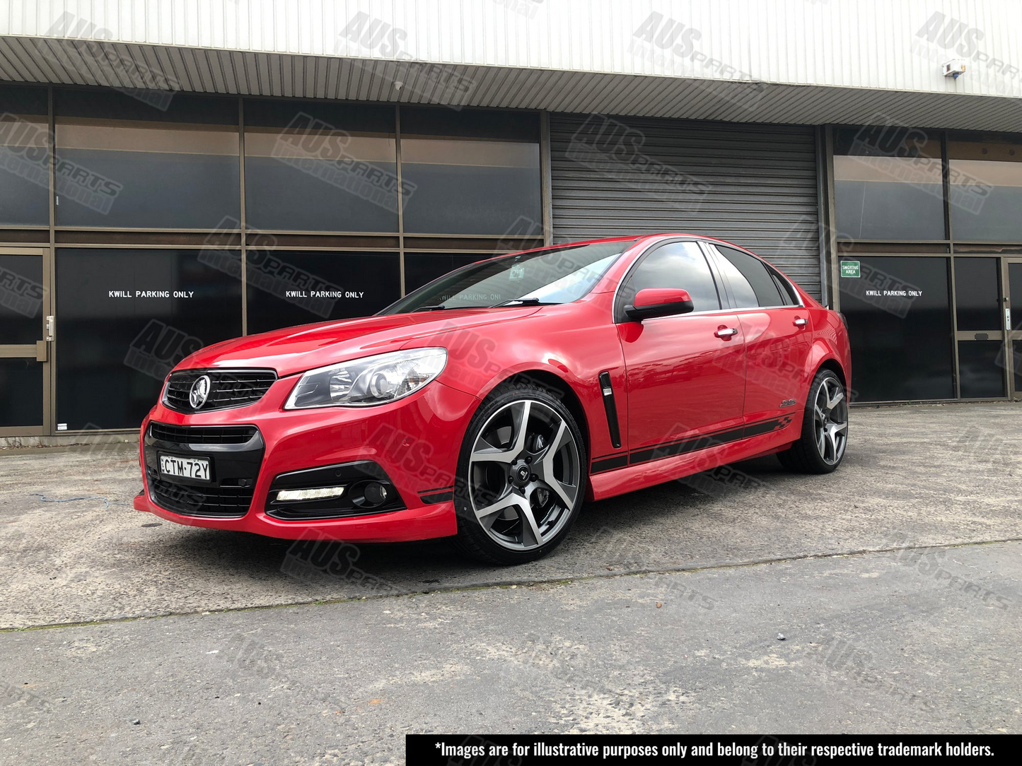 HSV R8 Staggered 20" Wheel SET Gunmetal Machined face NEW