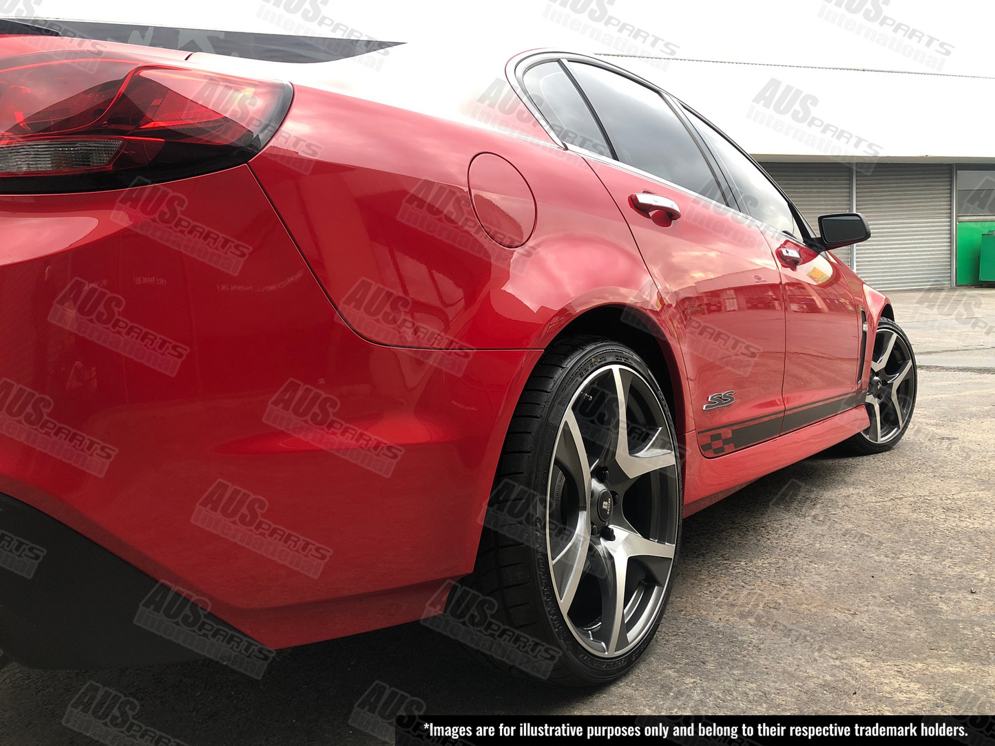 HSV R8 Staggered 20" Wheel SET Gunmetal Machined face NEW