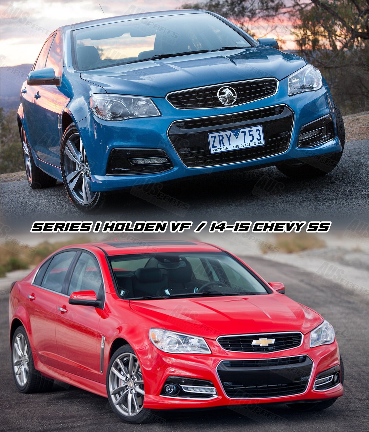 Chrome upper grill surround for Series 1 Chevy SS & VF Commodore NEW