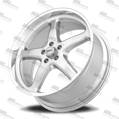 Walkinshaw 20" Staggered Wheel Set Silver Machined lip NEW