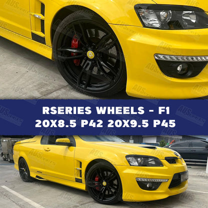 HSV Rapier Staggered 20" Wheel SET Gloss Black NEW