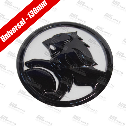 Holden badge gloss black 130mm universal fitment