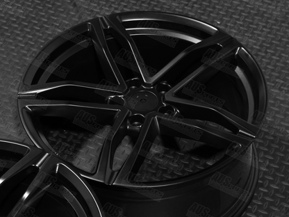 LS88 20" Staggered Wheel Set Gloss Black NEW