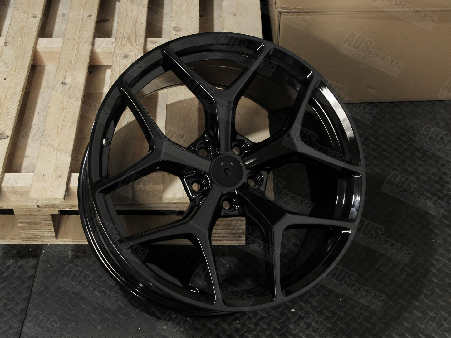 HSV GTSR Staggered 20" Wheel Set Gloss Black NEW