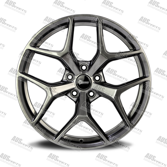 HSV GTSR Staggered 20" Wheel SET Shadow Chrome NEW