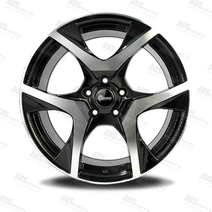 HSV R8 Staggered 20" Wheels Black Machined face NEW
