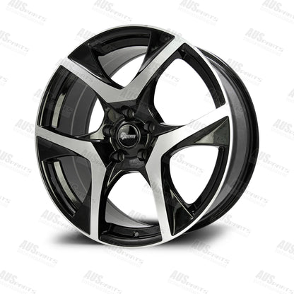HSV R8 Staggered 20" Wheels Black Machined face NEW