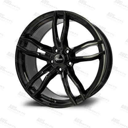 HSV Rapier Staggered 20" Wheel SET Gloss Black NEW