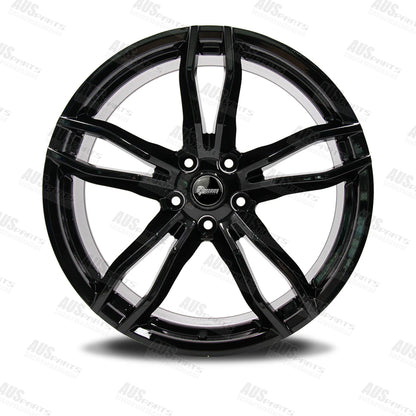 HSV Rapier Staggered 20" Wheel SET Gloss Black NEW