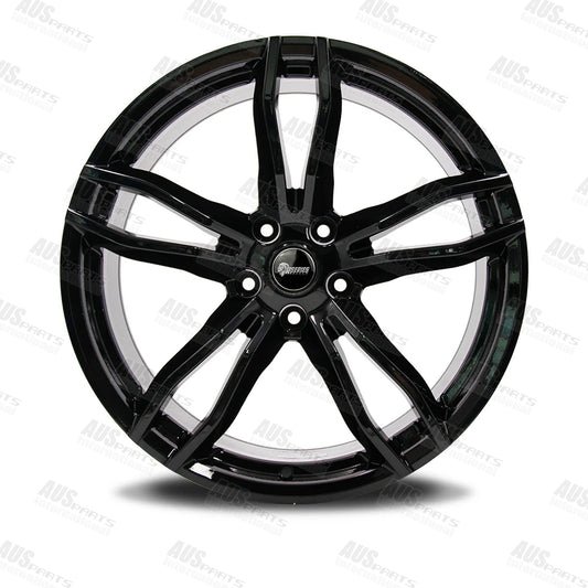 HSV Rapier Staggered 20" Wheel SET Gloss Black NEW