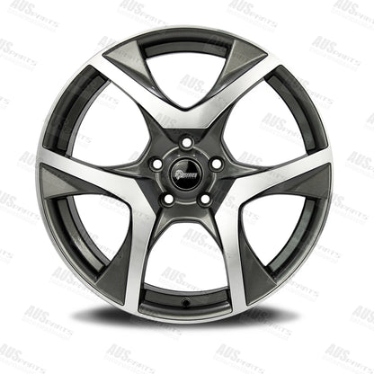 HSV R8 Staggered 20" Wheels Gunmetal Machined face NEW