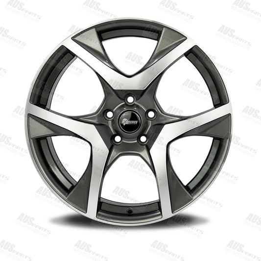 HSV R8 Staggered 20" Wheels Gunmetal Machined face NEW
