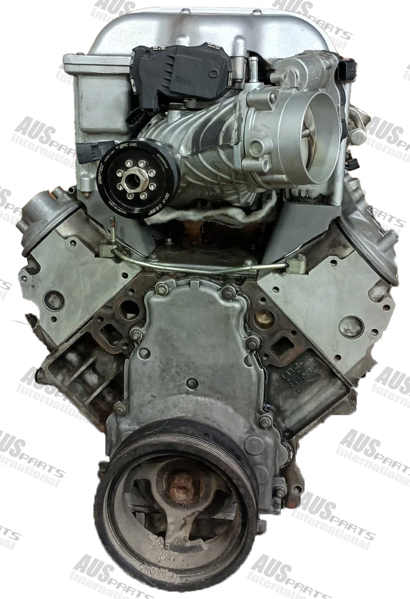 Hellcat Supercharger to LS cylinder head adaptors - Rectangle port
