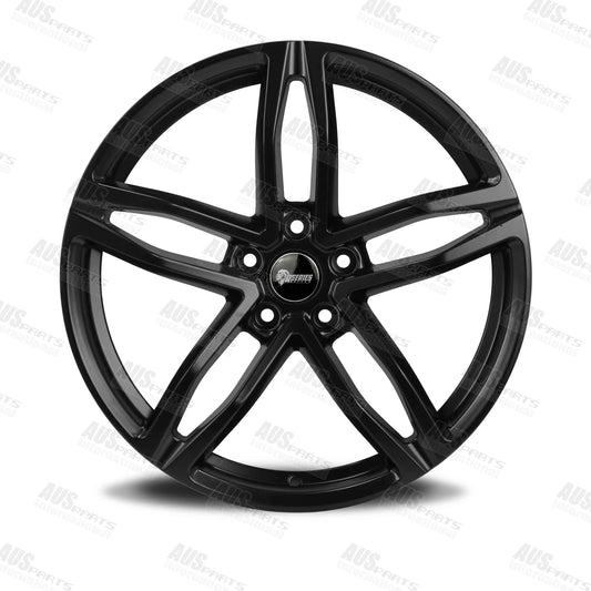 HSV Rimfire 20" Staggered Wheels Satin Black NEW