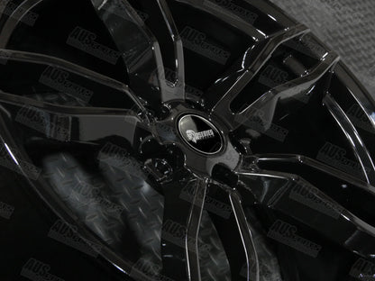 HSV Rapier Staggered 20" Wheel SET Gloss Black NEW