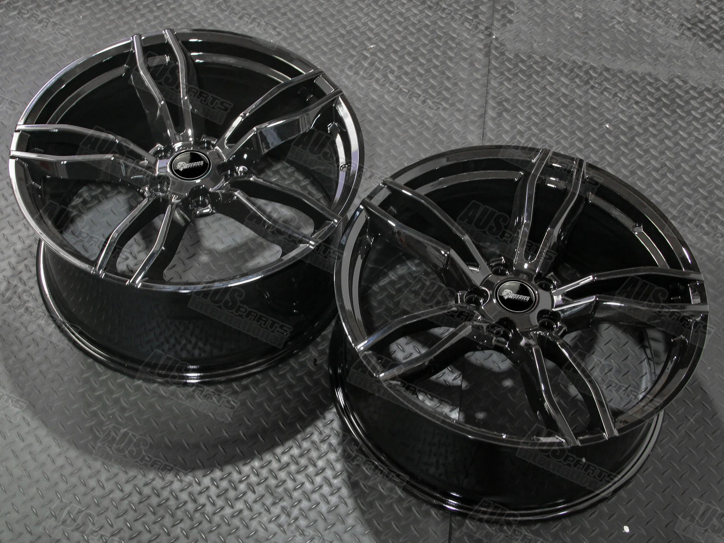 HSV Rapier Staggered 20" Wheel SET Gloss Black NEW