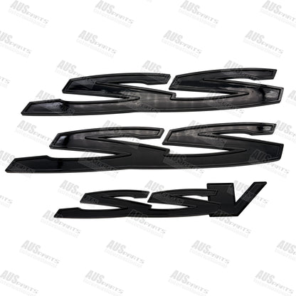 Holden SS & SSV Badges Gloss Black