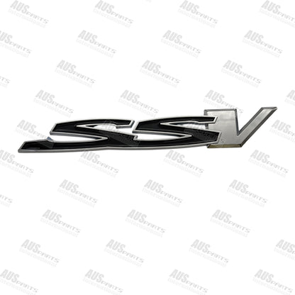 Holden SS & SSV Badges Gloss Black & Chrome