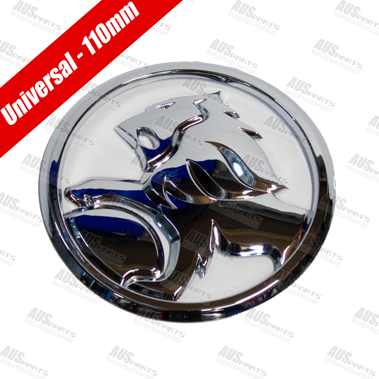 Holden trunk badge chrome 110mm universal fitment NEW