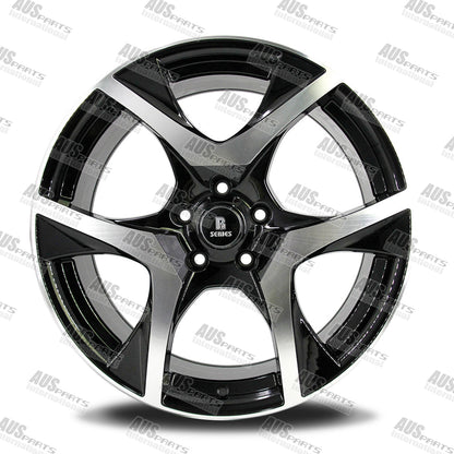 HSV R8 Staggered 20" Wheel SET Black Machined face NEW