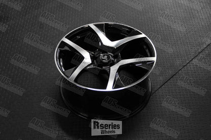 HSV R8 Staggered 20" Wheel SET Black Machined face NEW