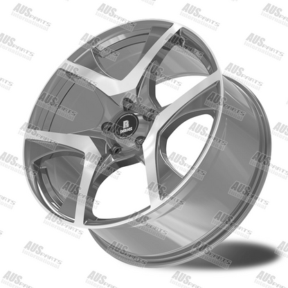 HSV R8 Staggered 20" Wheel SET Gunmetal Machined face NEW
