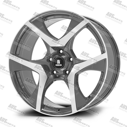 HSV R8 Staggered 20" Wheel SET Gunmetal Machined face NEW