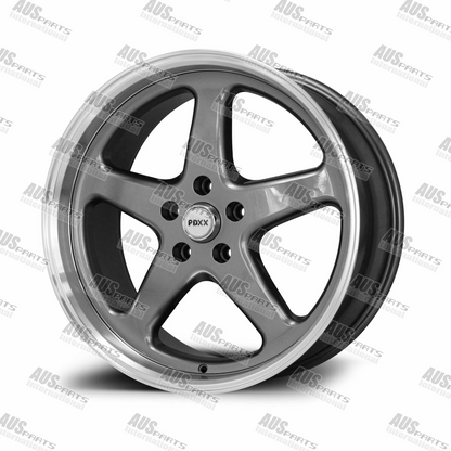 Walkinshaw 20" Staggered Wheel SET Gunmetal Machined lip NEW