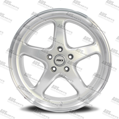 Walkinshaw 20" Staggered Wheel Set Silver Machined lip NEW