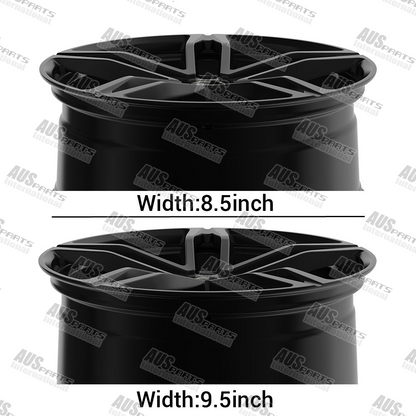 LS88 20" Staggered Wheel Set Gloss Black NEW