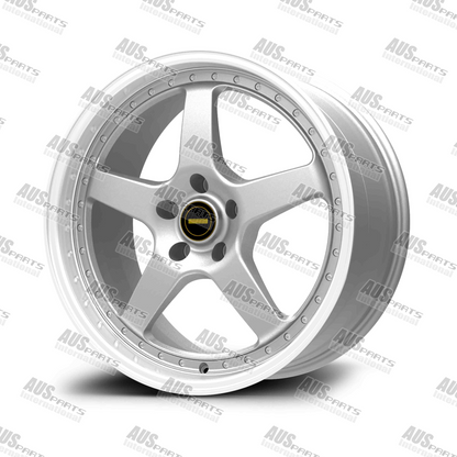 Simmons FR1 20" Staggered Wheel Set Silver Machined lip NEW