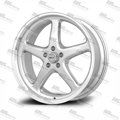 Walkinshaw 20" Staggered Wheel Set Silver Machined lip NEW